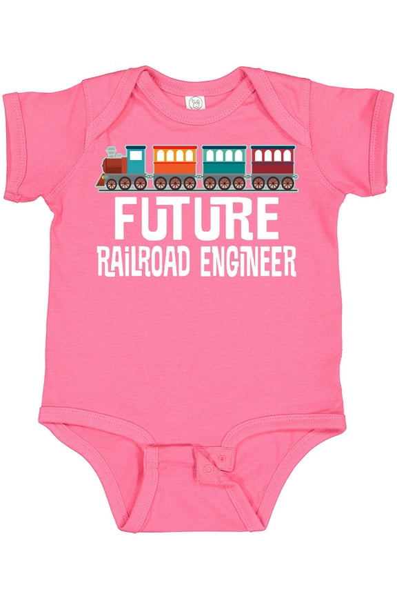 Future Railroad Engineer Train Boys or Girls Baby Bodysuit