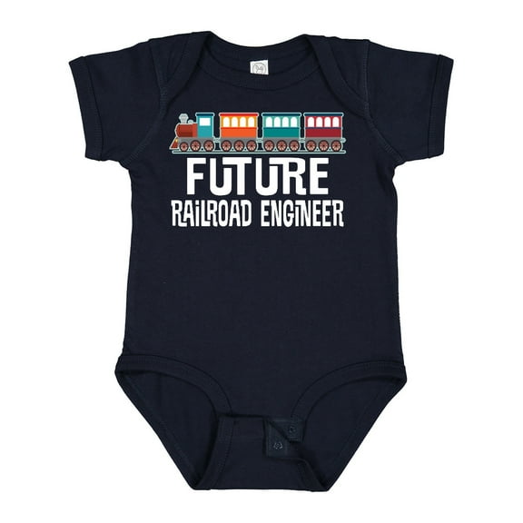 Inktastic Future Railroad Engineer Train Boys or Girls Baby Bodysuit