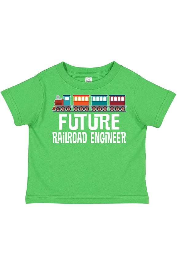 Future Railroad Engineer Train Boys or Girls Toddler T-Shirt