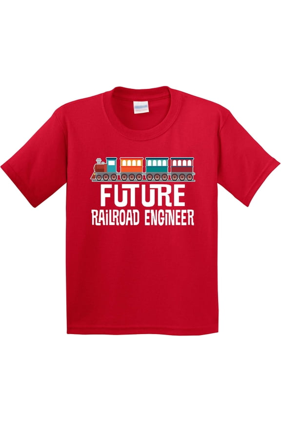 Future Railroad Engineer Train Youth T-Shirt