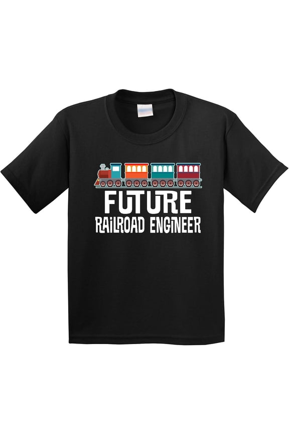 Future Railroad Engineer Train Youth T-Shirt