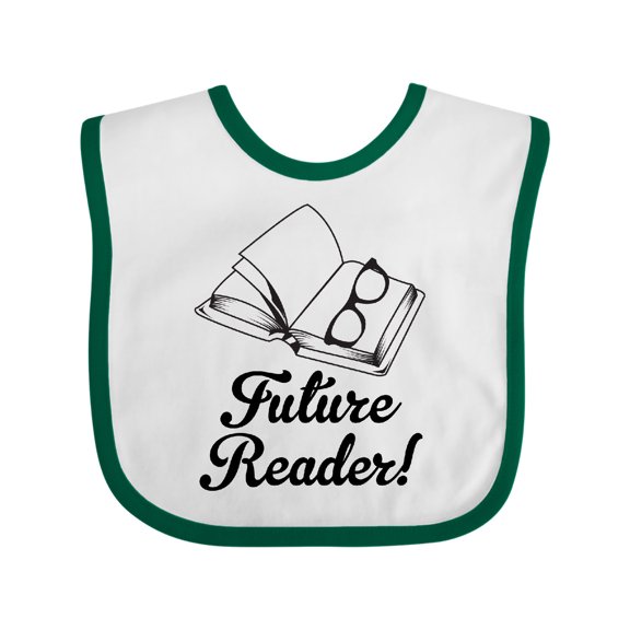 Inktastic Future Reader Book Gift Boys or Girls Baby Bib