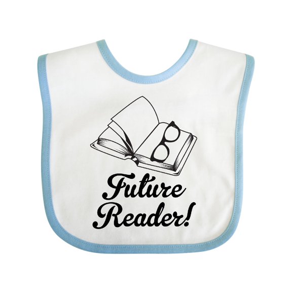 Inktastic Future Reader Book Gift Boys or Girls Baby Bib