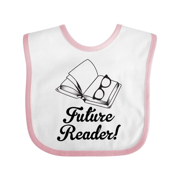 Inktastic Future Reader Book Gift Boys or Girls Baby Bib