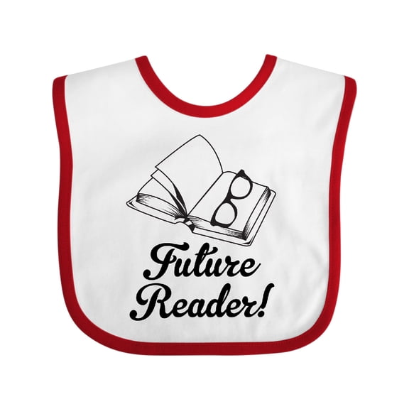 Inktastic Future Reader Book Gift Boys or Girls Baby Bib