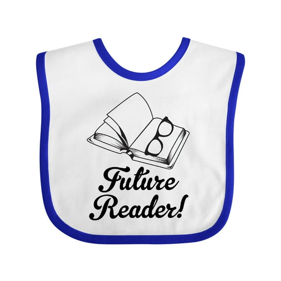 Inktastic Future Reader Book Gift Boys or Girls Baby Bib