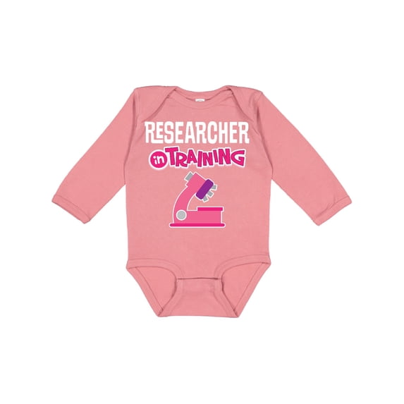 Inktastic Future Researcher in Training Scientist Boys or Girls Long Sleeve Baby Bodysuit
