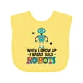 thumbnail image 1 of Inktastic Future Robot Builder Robotics Engineer Boys or Girls Baby Bib, 1 of 4