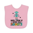 thumbnail image 1 of Inktastic Future Robot Builder Robotics Engineer Boys or Girls Baby Bib, 1 of 4