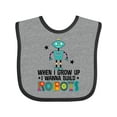 thumbnail image 1 of Inktastic Future Robot Builder Robotics Engineer Boys or Girls Baby Bib, 1 of 4