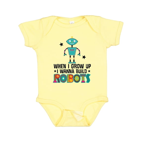 Inktastic Future Robot Builder Robotics Engineer Boys or Girls Baby Bodysuit