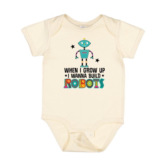 Inktastic Future Robot Builder Robotics Engineer Boys or Girls Baby Bodysuit