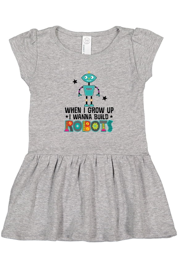 Future Robot Builder Robotics Engineer Girls Toddler Dress