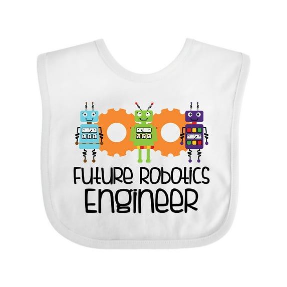 Inktastic Future Robotics Engineer Boys or Girls Baby Bib