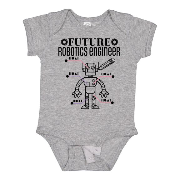 Inktastic Future Robotics Engineer Boys or Girls Baby Bodysuit