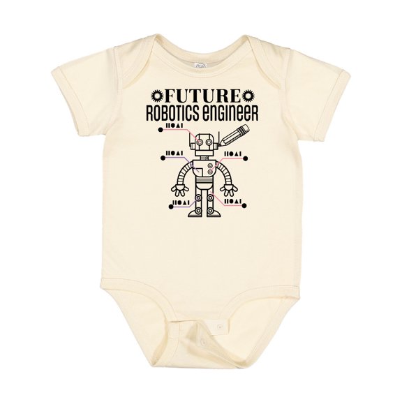 Inktastic Future Robotics Engineer Boys or Girls Baby Bodysuit
