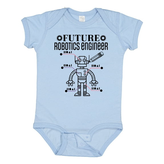 Inktastic Future Robotics Engineer Boys or Girls Baby Bodysuit