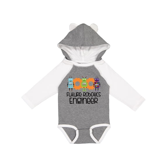 Inktastic Future Robotics Engineer Boys or Girls Long Sleeve Baby Bodysuit