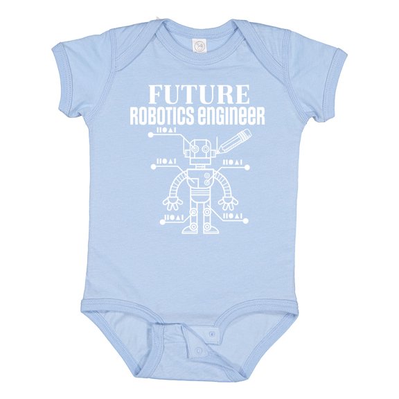 Inktastic Future Robotics Engineer Robot Boys or Girls Baby Bodysuit
