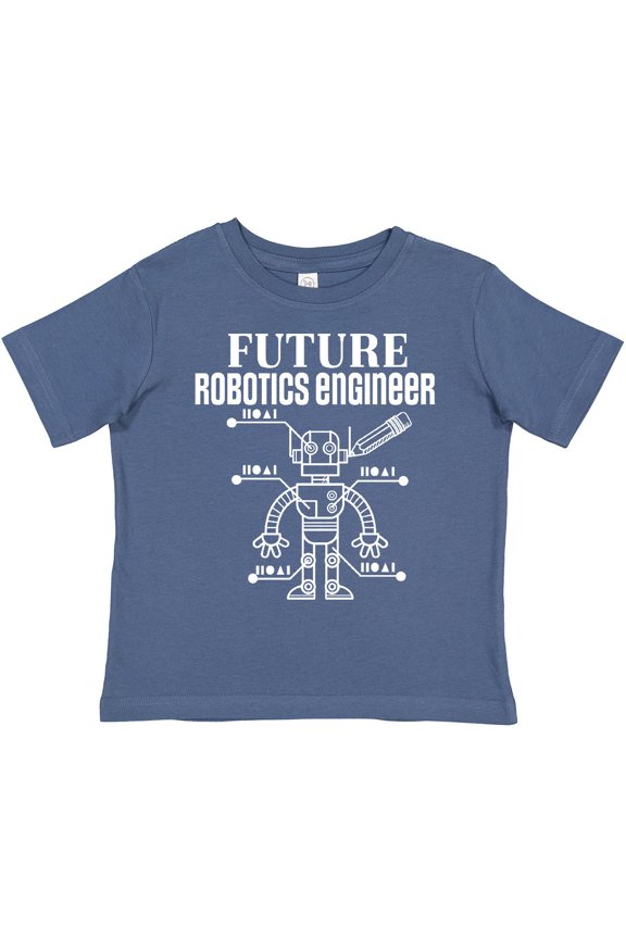 Future Robotics Engineer Robot Boys or Girls Toddler T-Shirt