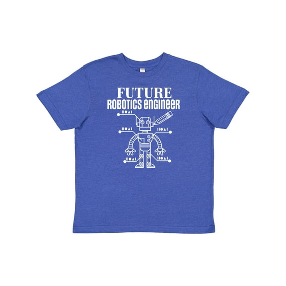 Inktastic Future Robotics Engineer Robot Youth T-Shirt