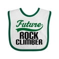 thumbnail image 1 of Inktastic Future Rock Climber Boys Baby Bib, 1 of 4