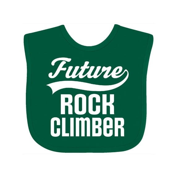 Inktastic Future Rock Climber Childs Climbing Boys or Girls Baby Bib