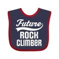 thumbnail image 1 of Inktastic Future Rock Climber Childs Climbing Boys or Girls Baby Bib, 1 of 4