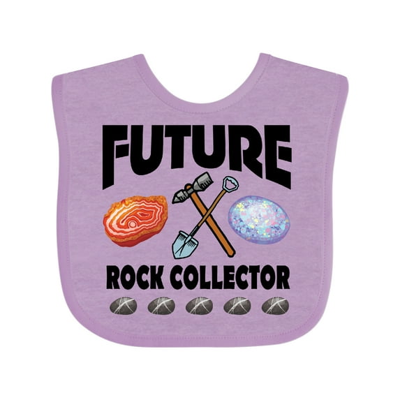 Inktastic Future Rock Collector Boys or Girls Baby Bib
