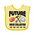 thumbnail image 1 of Inktastic Future Rock Collector Boys or Girls Baby Bib, 1 of 4