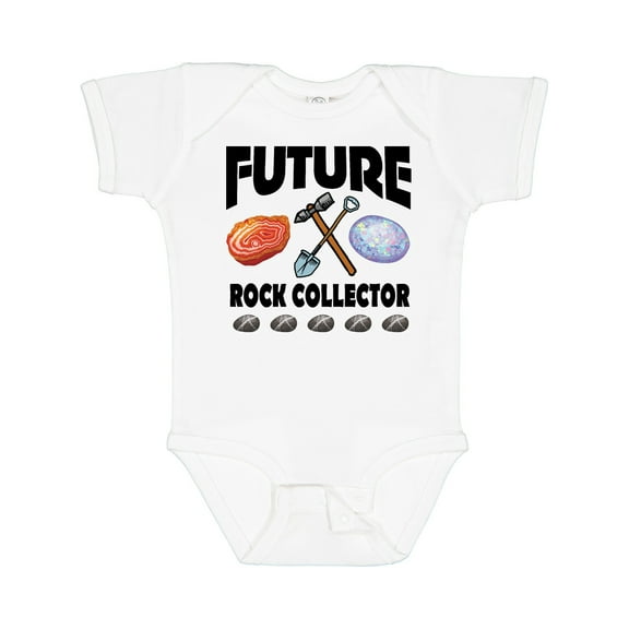 Inktastic Future Rock Collector Boys or Girls Baby Bodysuit