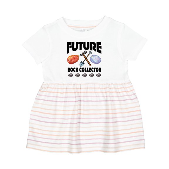 Inktastic Future Rock Collector Girls Baby Dress