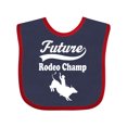 thumbnail image 1 of Inktastic Future Rodeo Champ Bull Rider Boys Baby Bib, 1 of 4