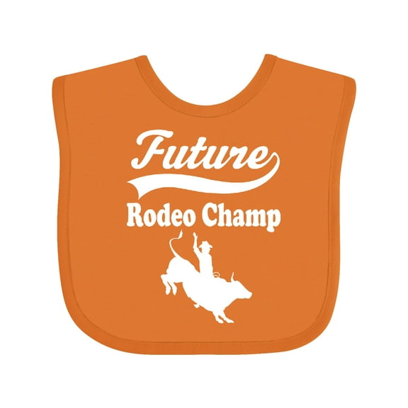 Inktastic Future Rodeo Champ Bull Rider Boys Baby Bib