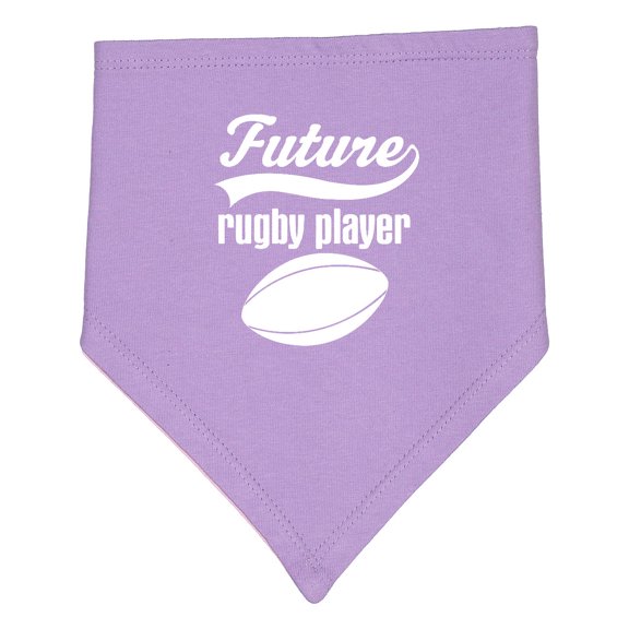 Inktastic Future Rugby Player Baby Bandana Bib