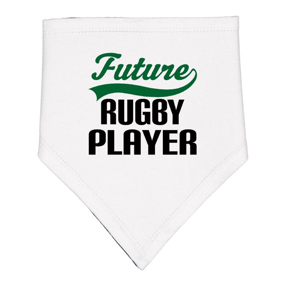 Inktastic Future Rugby Player Baby Bandana Bib