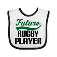 thumbnail image 1 of Inktastic Future Rugby Player Boys Baby Bib, 1 of 4
