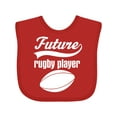 thumbnail image 1 of Inktastic Future Rugby Player Boys Baby Bib, 1 of 4