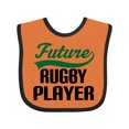 thumbnail image 1 of Inktastic Future Rugby Player Boys Baby Bib, 1 of 4