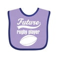 thumbnail image 1 of Inktastic Future Rugby Player Boys Baby Bib, 1 of 4