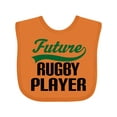 thumbnail image 1 of Inktastic Future Rugby Player Boys Baby Bib, 1 of 4