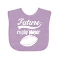 thumbnail image 1 of Inktastic Future Rugby Player Boys Baby Bib, 1 of 4