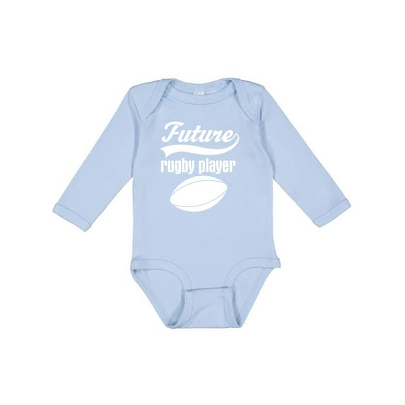 Inktastic Future Rugby Player Boys Long Sleeve Baby Bodysuit