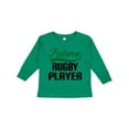 thumbnail image 1 of Inktastic Future Rugby Player Boys Long Sleeve Toddler T-Shirt, 1 of 5