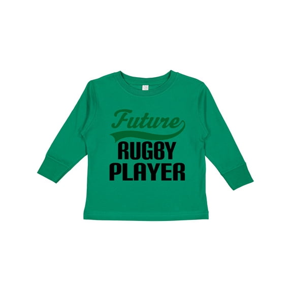 Inktastic Future Rugby Player Boys Long Sleeve Toddler T-Shirt