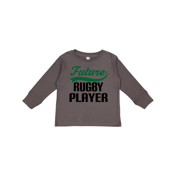Inktastic Future Rugby Player Boys Long Sleeve Toddler T-Shirt