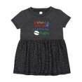 thumbnail image 1 of Inktastic Future Rugby Player Girls Baby Dress, 1 of 5