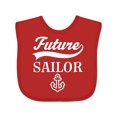 thumbnail image 1 of Inktastic Future Sailor Kids Sailing Boys Baby Bib, 1 of 4