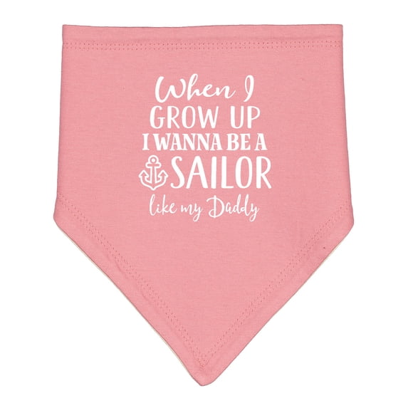 Inktastic Future Sailor Like Daddy Baby Bandana Bib