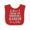 thumbnail image 1 of Inktastic Future Sailor Like Daddy Boys Baby Bib, 1 of 4
